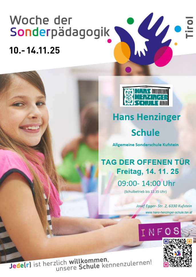 Einladung Tag der offenen Tür Hans Henzinger Schule 2025