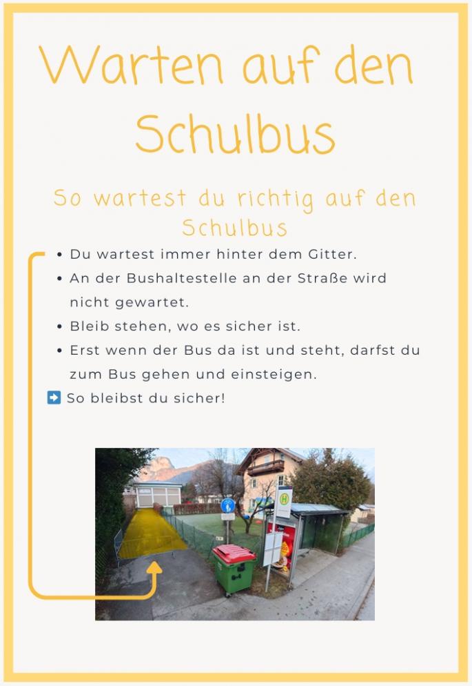 Regeln - Warten auf den Schulbus