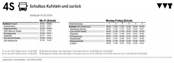 Busfahrplan 2026-02-16