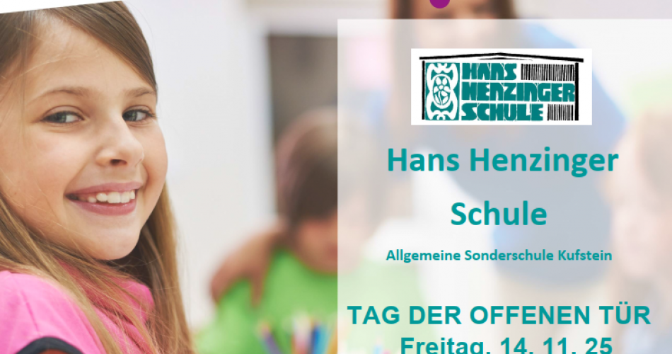 Einladung Tag der offenen Tür Hans Henzinger Schule 2025